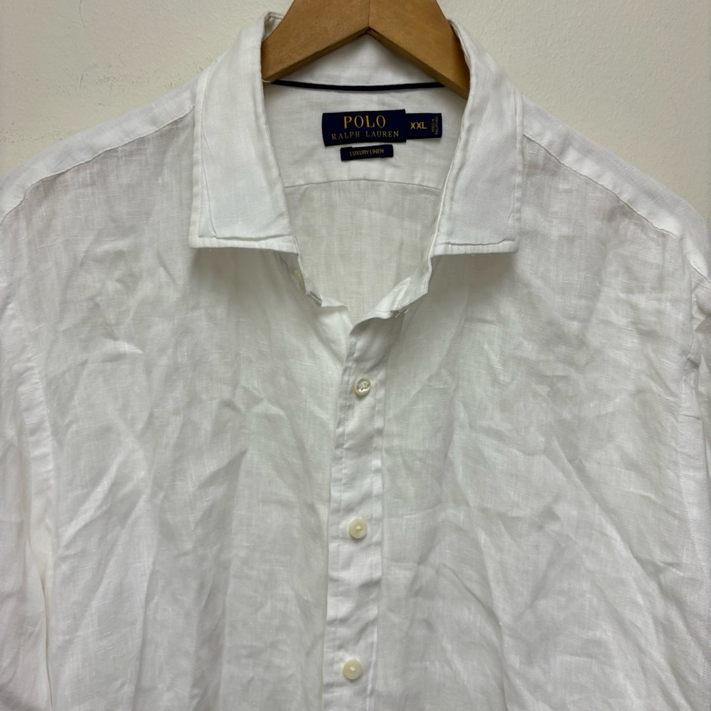 Polo Ralph Lauren Luxury Linen Button Down Shirt - Picture 8 of 11